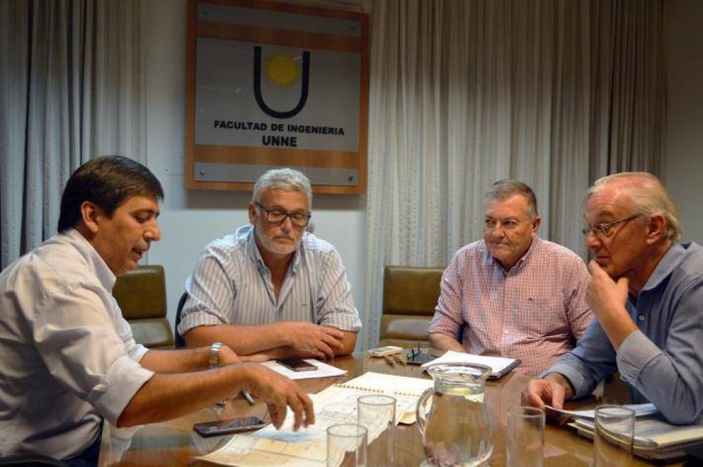 Plan de obras hdricas para Resistencia: Gustavo Martnez se reuni con el decano de Ingeniera
