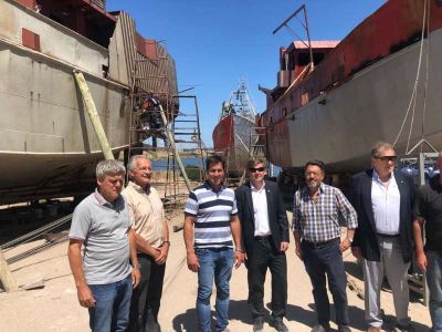 El subsecretario de pesca y acuicultura de la naci�n visit� Puerto Quequ�n