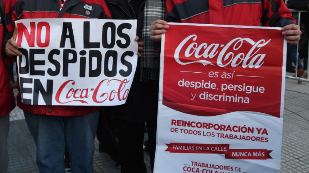 Trabajadores de Coca-Cola marcharn en contra de los despidos de la empresa
