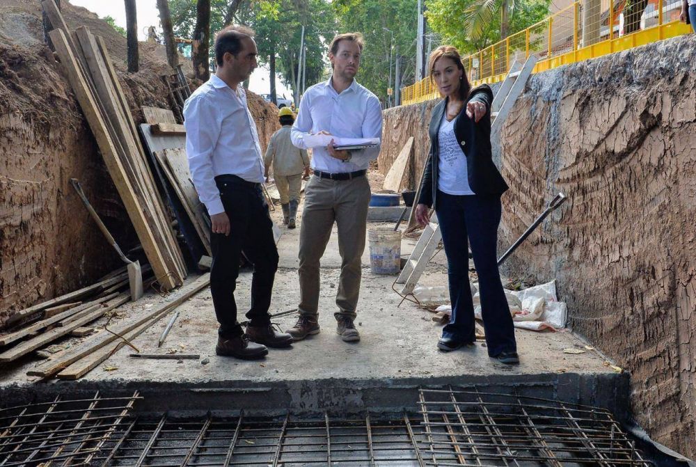 Morn: Vidal recorri obras hidrulicas que beneficiarn a 80 mil vecinos