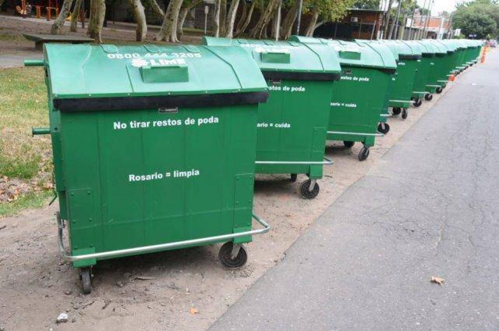 Retiran todos los contenedores de residuos de plstico