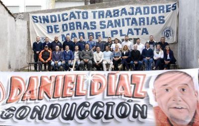 Daniel Díaz va por un nuevo período al frente del Sindicato de Trabajadores de Obras Sanitarias