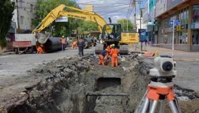Giubetich prometi� terminar el pluvial Sarmiento y el relleno sanitario