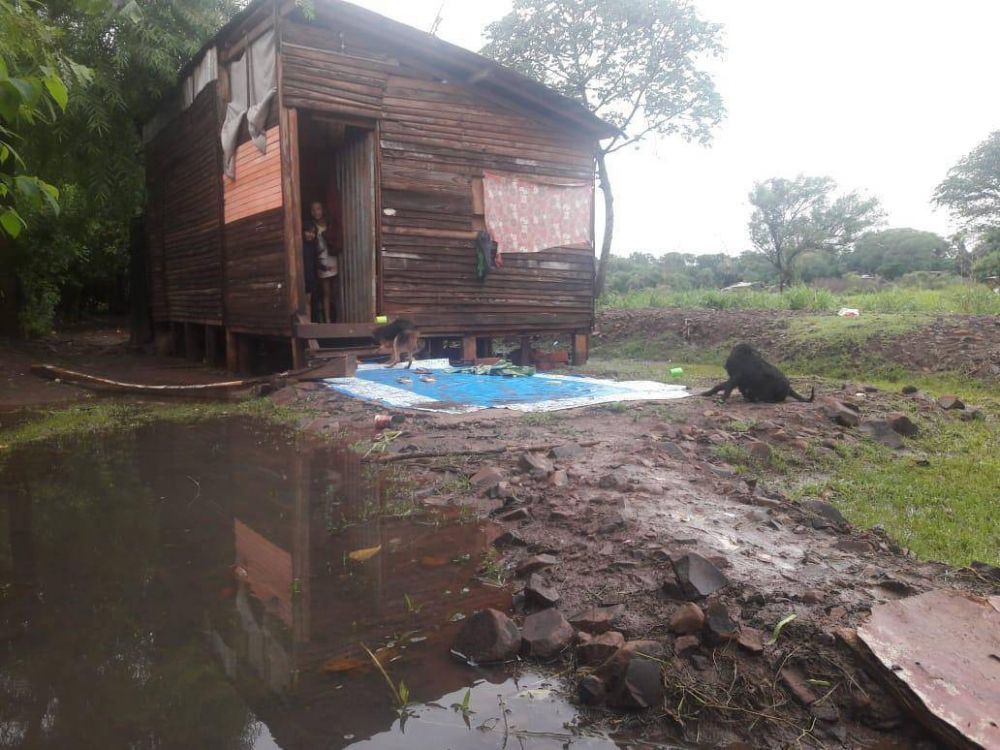 Posadas: volvieron a inundarse lo vecinos de la chacra 247 que residen a la vera del arroyo La Chancha