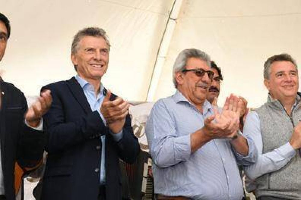 Ramn Ayala y Mauricio Macri juntos en Expoagro 2019