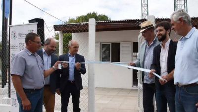 Daniel Salvador inaugur� la obra de agua potable en Blaquier