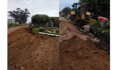 Contin�a la ejecuci�n de red de cloacas en Necochea y Quequ�n
