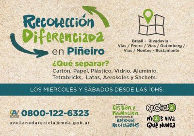 Comienza el programa de recolecci�n diferenciada en Pi�eyro