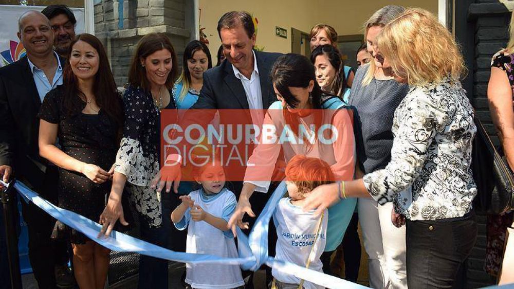 Ariel Sujarchuk inauguró el cuarto jardín de infantes municipal, en Ingeniero Maschwitz