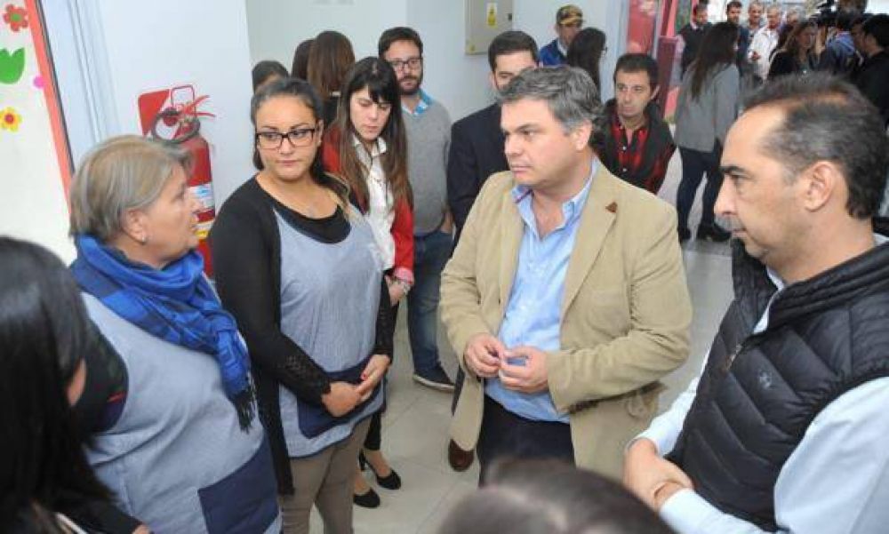 Tagliaferro y Lpez Medrano inauguraron el primer Centro de Primera Infancia de Morn