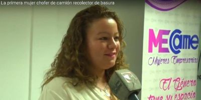 Entregaron reconocimiento a la primera mujer en conducir un cami�n recolector de basura en Posadas  