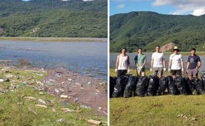 J�venes tucumanos se sumaron al #BasuraChallenge y limpiaron El Cadillal