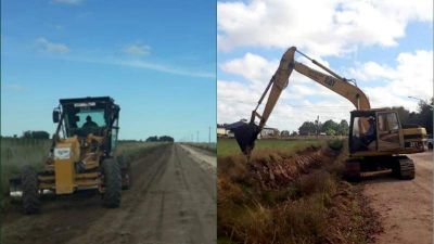 Antes de las lluvias: Arreglos en caminos en localidades del interior del distrito