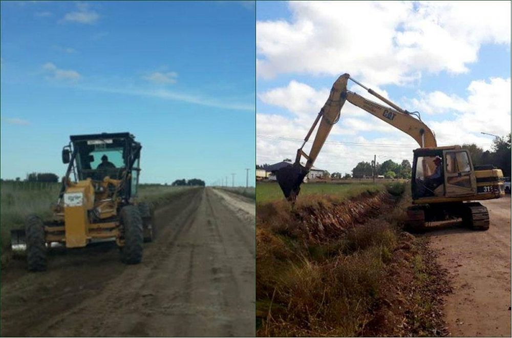 Antes de las lluvias: Arreglos en caminos en localidades del interior del distrito