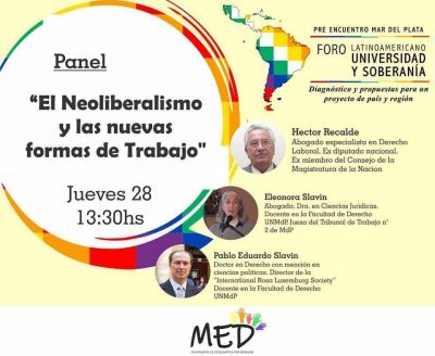 H�ctor Recalde disertar� en la Facultad de Derecho