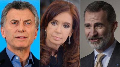 La lengua de Macri, Cristina y el rey