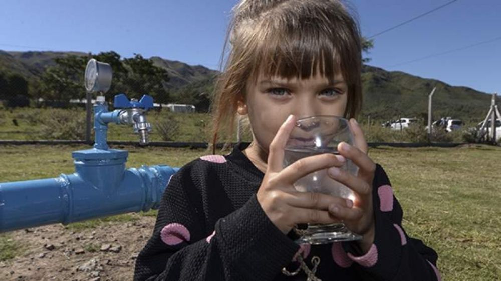 Huerta Grande: Ampliaron la red de agua potable