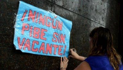 Los docentes movilizan para denunciar que Larreta dej� 22 mil chicos sin vacantes