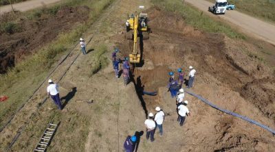 Santo Tom�: Reparan el Acueducto Desv�o Arij�n