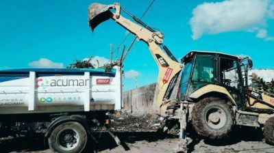 Riachuelo: ya se recolectaron 3.200 toneladas de basura en lo que va del a�o