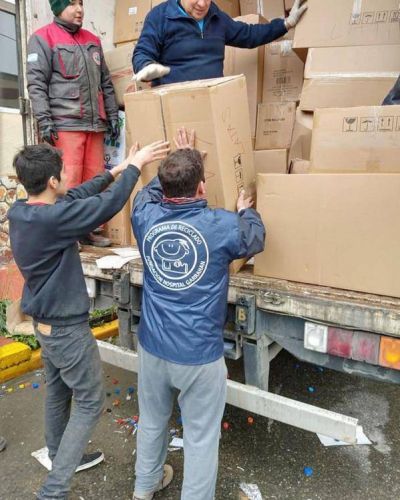55 toneladas de materiales reciclables van camino a la Fundaci�n Garrahan