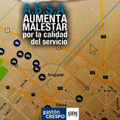 El concejal Gast�n Crespo convoca a un reclamo colectivo por los problemas del servicio de agua