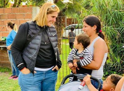 Vilma, �La candidata de la gente�, en silencio y sin pausa recorre Mar del Plata de punta a punta