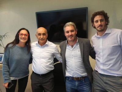 Diez junto a Maizzani y Unibaso con el vicegobernador Salvador