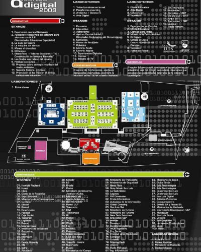 La agenda y el mapa de San Luis Digital 2009 