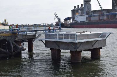Rojas: �Tenemos un puerto en acci�n que genera trabajo�