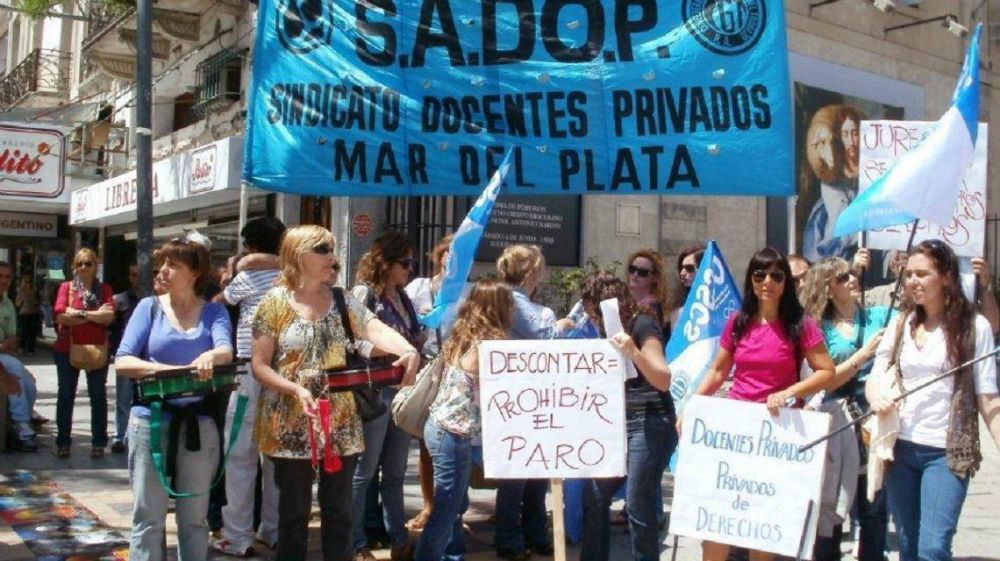 Los docentes de colegios privados se sumarn al paro del 30 de abril