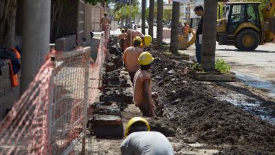 San Cristóbal: avanza la obra de ampliación del sistema de cloacas