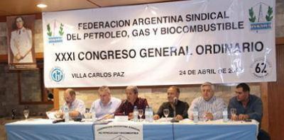 Sesionan Congresos de la Federaci�n Argentina Sindical de Petroleros 