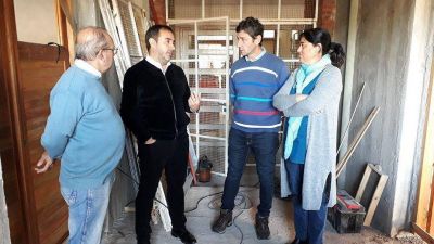 El intendente Castelli recorri� las obras del Jard�n N� 903 y la Escuela T�cnica N� 1 de P�an