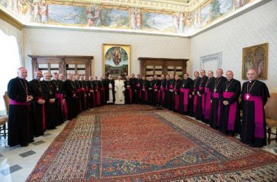 Ante Mestre, el Papa dijo estar �dolido� por la polarizaci�n del pa�s