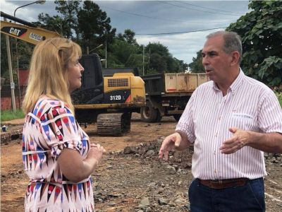 Plan Avenidas en Posadas: avanza la obra hidr�ulica en Monse�or de Andrea