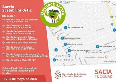�Descacharrate�: colocar�n contenedores en barrio Scalabrini Ortiz
