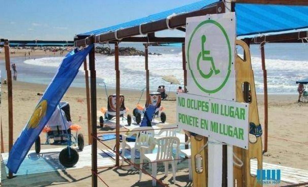 Buscan que 12 playas ms de Mar del Plata sean accesibles