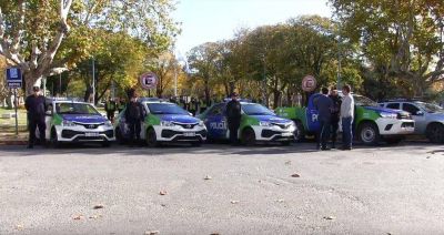 Video: Llegaron 15 efectivos y 4 m�viles para reforzar la seguridad