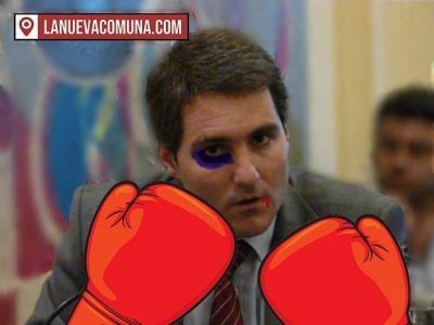 Dicen en los pasillos... Gonzalo, a las pi�as en partido de rugby de ni�os