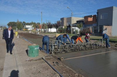 Avanza importante obra de conectividad v�a en Bah�a Blanca
