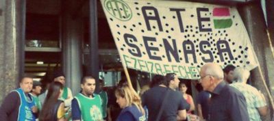 Contra el recorte salarial, paran los trabajadores del Senasa en el aeropuerto de Ezeiza