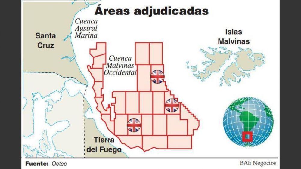 Frenan adjudicaciones petroleras en la cuenca Malvinas