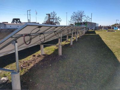 Inauguran los paneles solares en Obras Sanitarias