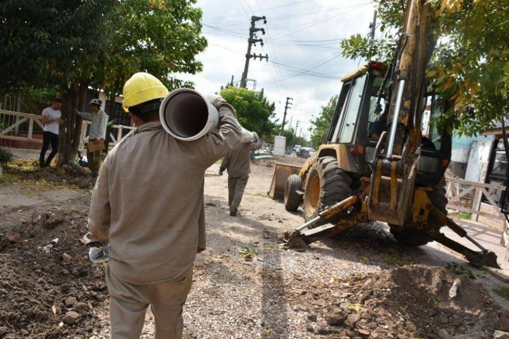 AySA avanza con las obras de cloacas en el partido de Tigre