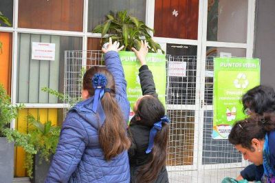 Intensifican las acciones ambientales e instalan punto verde en el San Ger�nimo