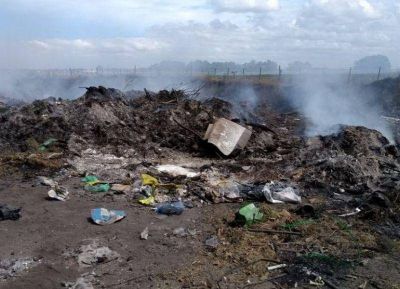 El basural a cielo abierto de Relisa se ubica en un predio usurpado
