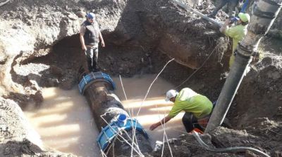 Gran parte de Roca sigue sin agua