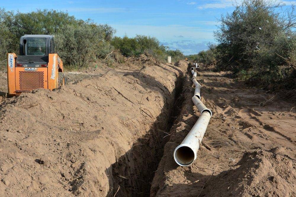 Ya est en marcha la obra de red cloacal para tres barrios de la zona sur de la capital