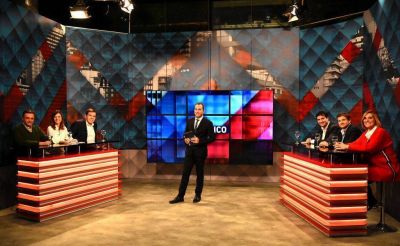 Los principales precandidatos, juntos en un programa de TV